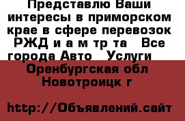 Представлю Ваши интересы в приморском крае в сфере перевозок РЖД и а/м тр-та - Все города Авто » Услуги   . Оренбургская обл.,Новотроицк г.